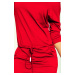 Červené dámské sportovní šaty se zavazováním a kapsami model 7063139 - numoco XL