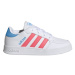 Juniorská rekreačná obuv ADIDAS Breaknet cloud white acid red sky rush