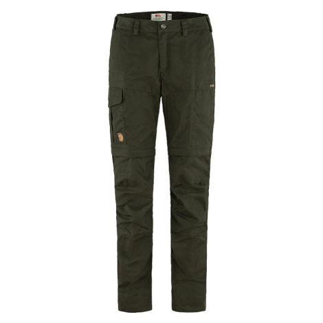 Fjällräven Karla Zip-Off Trousers W Dámske - Nohavice Fjällräven - Zelená - F89845-662-48 - Size