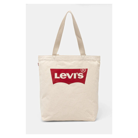 Bavlnená taška Levi's béžová farba Levi´s