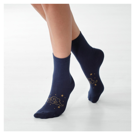 Súprava 4 párov ponožiek so zladeným motívom "hviezdy" Blancheporte