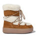 Dievčenské členkové zimné topánky MOON BOOT J-Track Tube Shearling K whisky off white