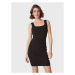 Calvin Klein Úpletové šaty Iconic K20K205447 Čierna Slim Fit
