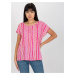 Women's Blouse with Short Sleeves Sublevel - multicolored