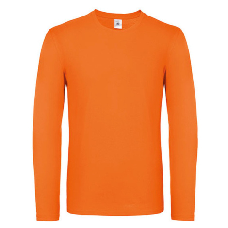 B&amp;C Pánske tričko s dlhým rukávom TU05T Orange B&C