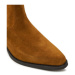 Tommy Hilfiger Členková obuv Th Suede Cowboy Boot FW0FW08034 Hnedá