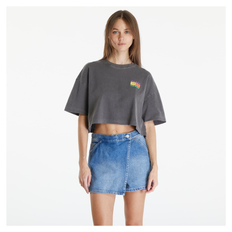 Tommy Jeans Oversized Cropped Summer Flag Tee Black Tommy Hilfiger