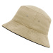 Myrtle Beach Bavlnený klobúk MB012 - Khaki / čierna