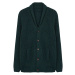 Trendyol Emerald Green Regular Wool Shawl Collar Flecked Knitwear Cardigan