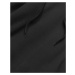 Dlhá čierna tepláková mikina (YS10005-3)