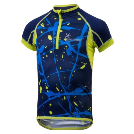 Klimatex JOPPE Detský cyklistický dres so sublimačnou potlačou, tmavo modrá, veľkosť