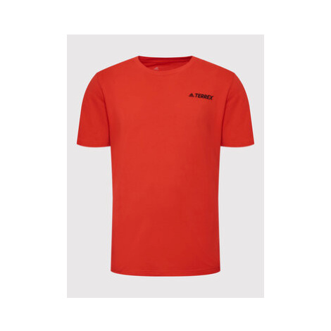 Adidas Tričko Terrex Mountain Graphic HE1766 Červená Regular Fit