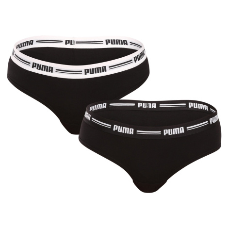 2PACK Women's Panties Brazilian Puma Black