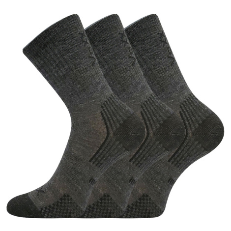 Voxx Optimalik Detské športové vlnené ponožky - 3 páry BM000004111200100222 tmavo šedá