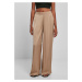 Women's fine satin trousers with wide legs