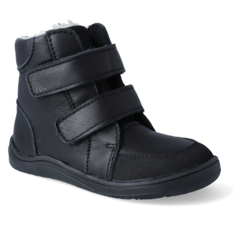 Barefoot zimná obuv s membránou Baby Bare - Febo Winter Black Asfaltico