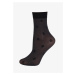 Čierne silonkové ponožky Shine Dots