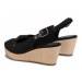 Tommy Hilfiger Espadrilky Iconic Elba Sling Back Wedge FW0FW04788 Čierna