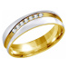 Silvego Snubný oceľový prsteň pre ženy Mariage RRC2050-Z 49 mm