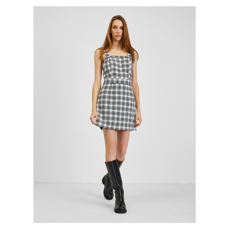 Orsay Black & White Checkered Dress - Ladies