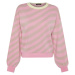 Trendyol ružový pleteninový sveter so samoobslužným vzorom