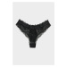 Spodná Bielizeň Karl Lagerfeld Tailored Lace Bikini Brief Black