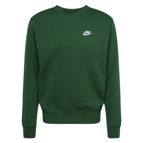 Nike Sportswear Mikina 'Club Fleece'  zelená / biela