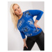 Cobalt Blue Women's Cotton Blouse Plus Size