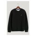 MIKINA GANT REG SHIELD C-NECK SWEAT BLACK