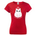 Dámské tričko pre milovníkov mačiek s vtipnou potlačou - No touchy touchy!