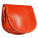 Oranžová kožená kabelka z Talianska Mina Arancione