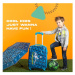 Luxusný detský ABS cestovný kufor FUTBAL KIDS, 51x35x20cm, 14324