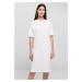 Women's dress with slit white