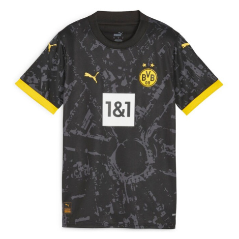 PUMA Dres 'Borussia Dortmund Away 2023/2024'  žltá / sivá / čierna / biela