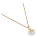 Coach Náhrdelník Signature Coin Pearl Pendant Necklace 37440611GLD107 Zlatá