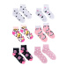 Yoclub Kids's Girls' Cotton Socks Patterns Colours 6-pack SKA-0023G-AA00-002