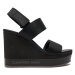 Calvin Klein Jeans Sandále Wedge Sandal Webbing In Mr YW0YW01360 Čierna