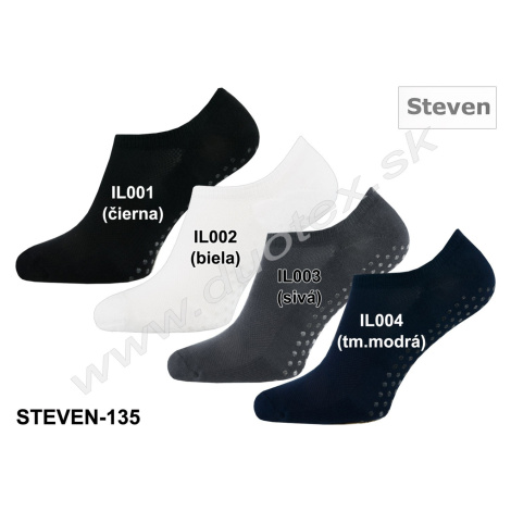 STEVEN Pánske ponožky Steven-135 IL004-tm.modrá