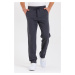 62819 Dewberry Straight Leg Back Pocket Detailed Sweatpants-ANTHRACITE