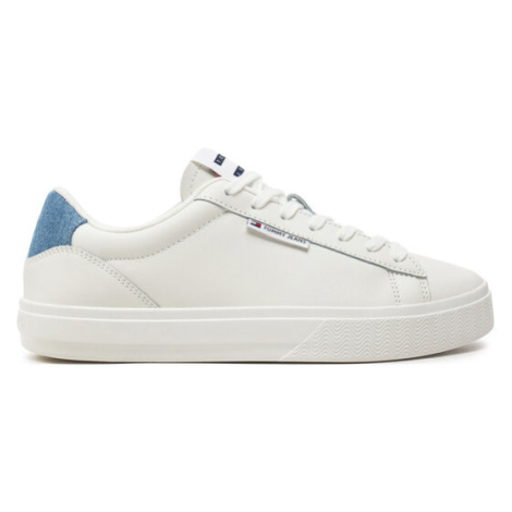 Tommy Jeans Sneakersy Tjw Cupsole Sneaker Denim EN0EN02652 Écru Tommy Hilfiger