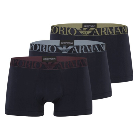 Emporio Armani Boxerky  modrá / námornícka modrá / olivová / fialová