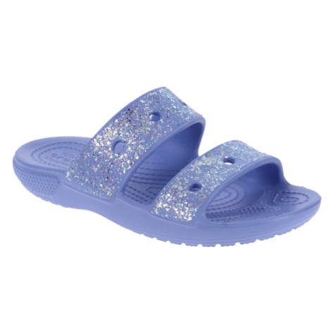 CROCS-Classic Crocs Glitter Sandal moon jelly Modrá