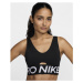 Dámska tréningová športová podprsenka NIKE PRO W NP INDY PLUNGE BRA BOLD-010 BLACK WHITE WHITE