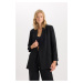 DEFACTO Oversize Wide Fit Blazer Jacket Double Breasted Buttoned Basic Plain Blazer Jacket