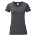 Iconic Grey Women's T-shirt in combed cotton Fruit of the Loom