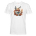 Pánské tričko s potlačou Líšky a jesene