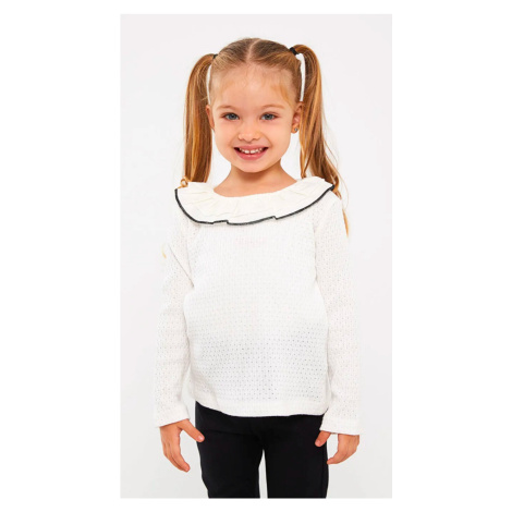 LC Waikiki Crew Neck Long Sleeve Baby Girl T-Shirt