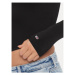 Tommy Jeans Blúzka Logo Tape DW0DW16502 Čierna Slim Fit