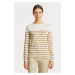 TRIČKO GANT STRIPED LS T-SHIRT DARK KHAKI