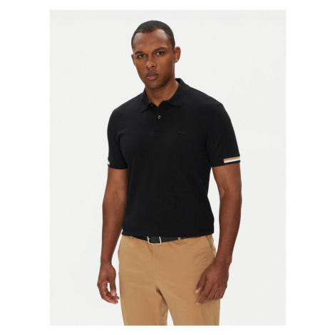 Boss Polokošeľa Parlay 147 50467113 Čierna Regular Fit Hugo Boss
